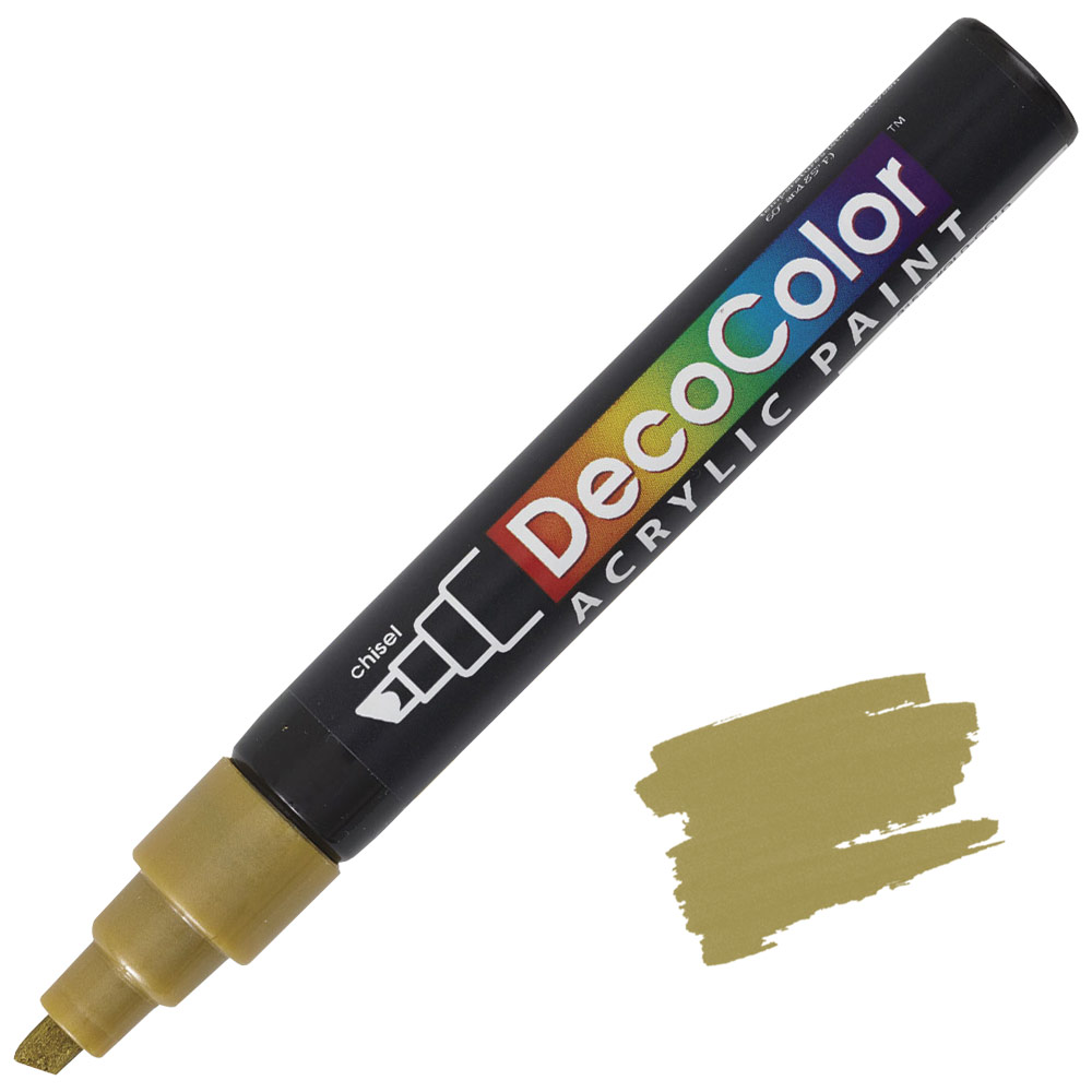 Marvy Uchida DecoColor Acrylic Marker Chisel Gold