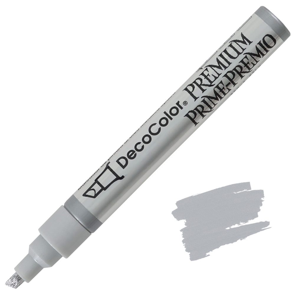 Marvy Uchida DecoColor Premium Paint Marker Chisel Silver
