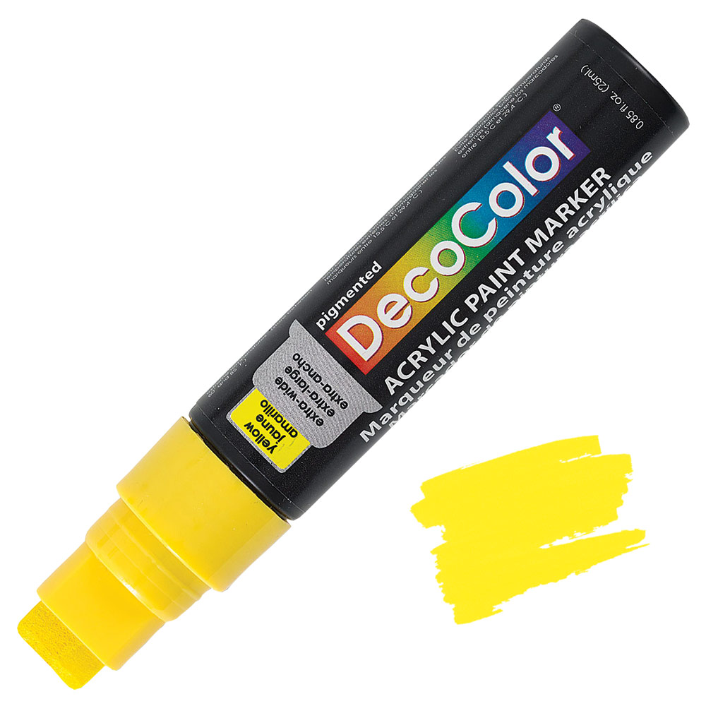 Marvy Uchida DecoColor Acrylic Paint Marker Jumbo Yellow