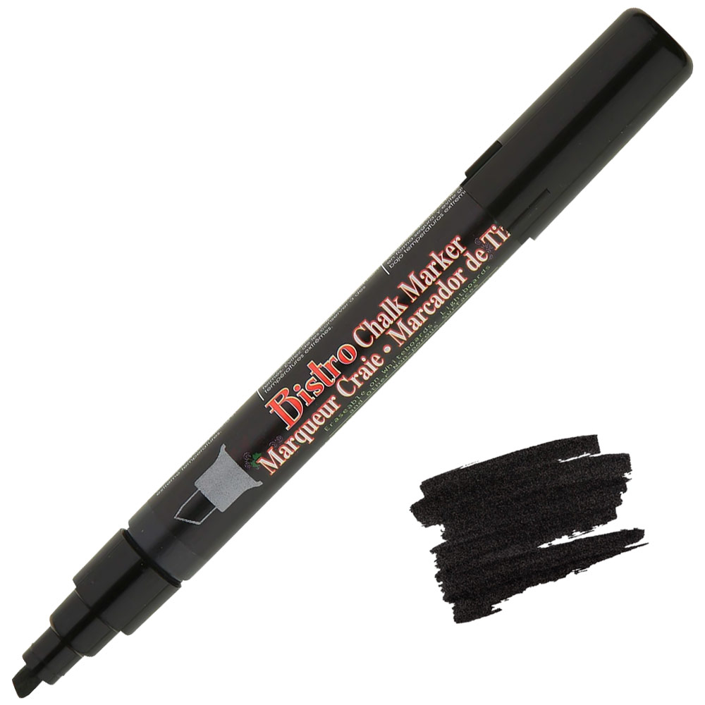 Marvy Uchida Bistro Chalk Marker Chisel Black