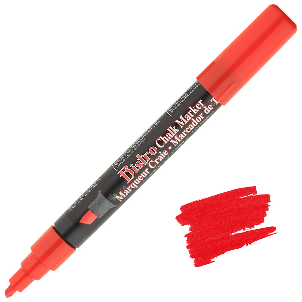 Marvy Uchida Bistro Chalk Marker Chisel Red
