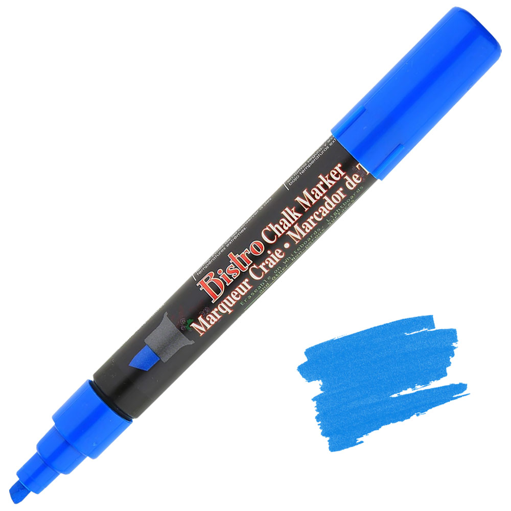 Marvy Uchda Bistro Chalk Marker Chisel Blue