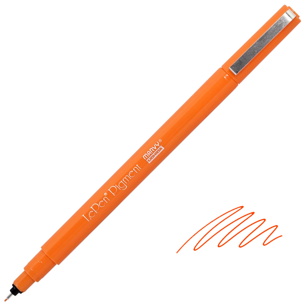 Marvy Uchida Le Pen Pigment Pen 0.3mm Orange