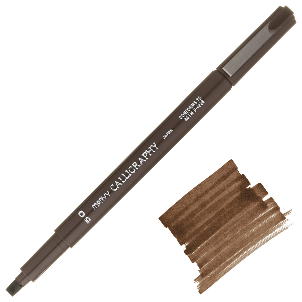Marvy Calligraphy Marker 5.0mm Sepia
