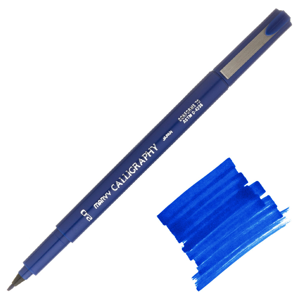 Marvy Calligraphy Marker 2.0mm Blue