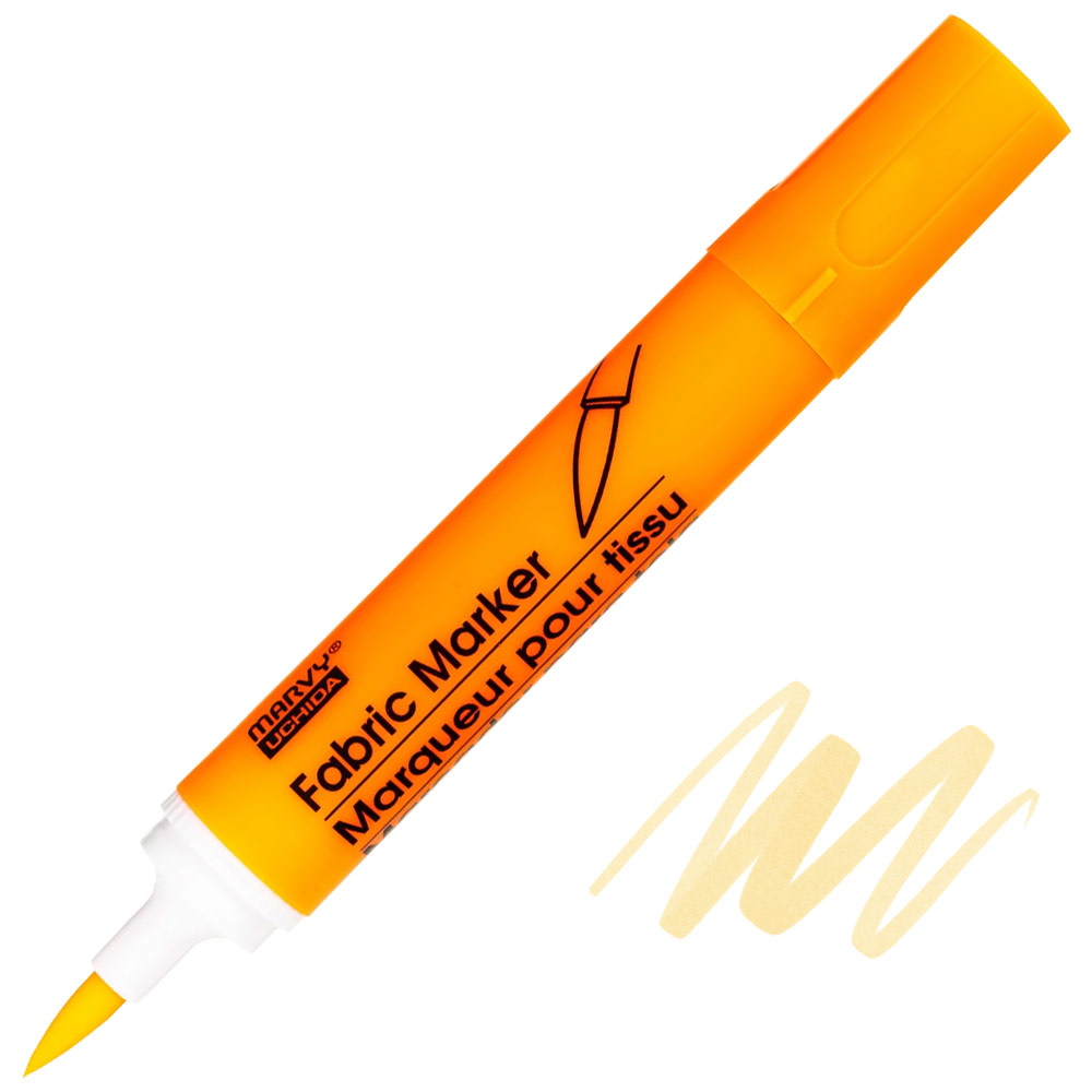 Marvy Uchida Fabric Brush Marker Fluorescent Orange