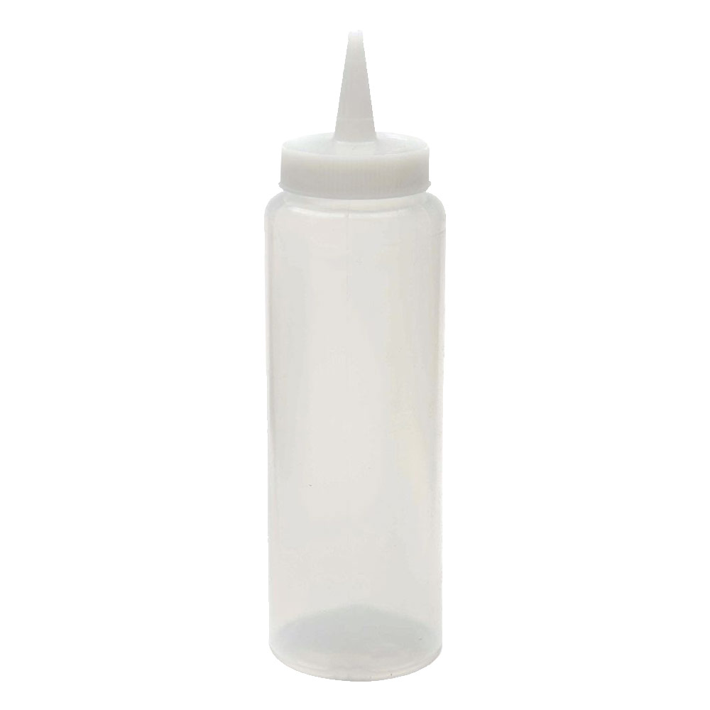 Clear Soft Cylinder Squeezable Bottle 8oz
