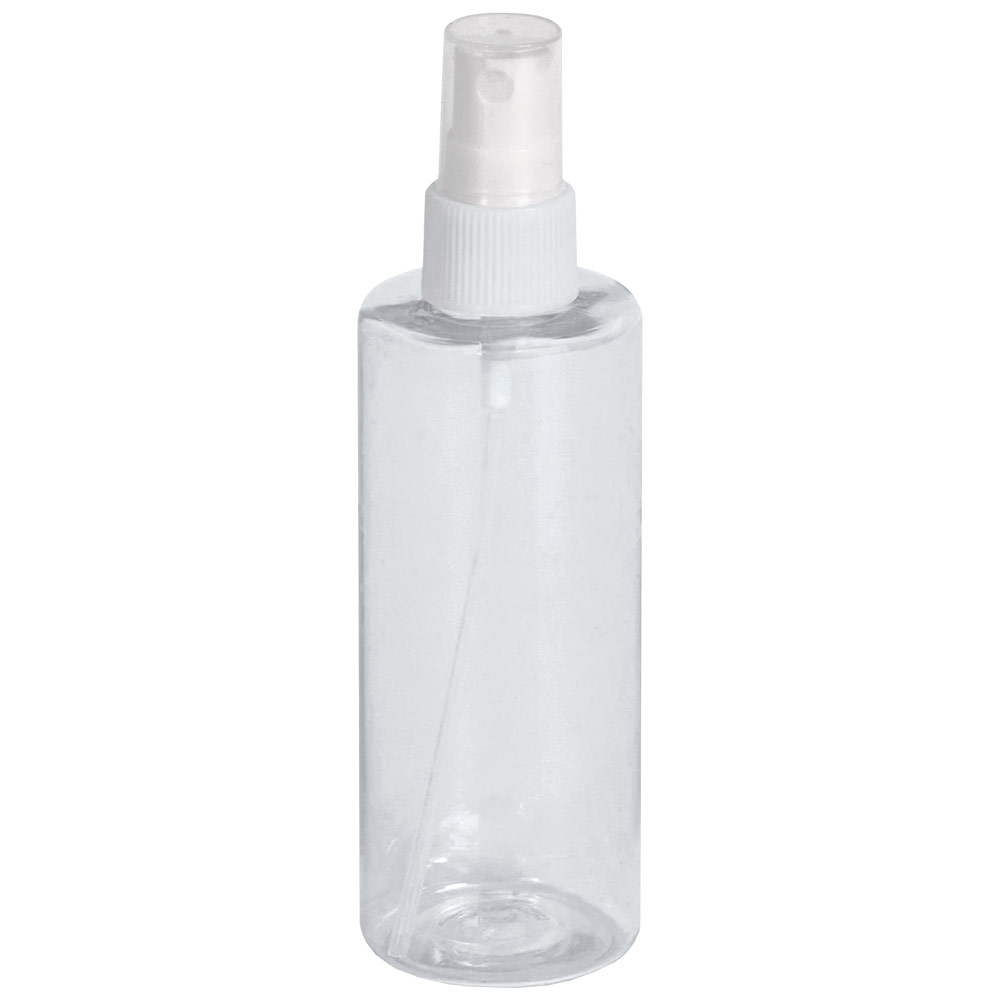 Clear Cylinder Spray Bottle 4oz