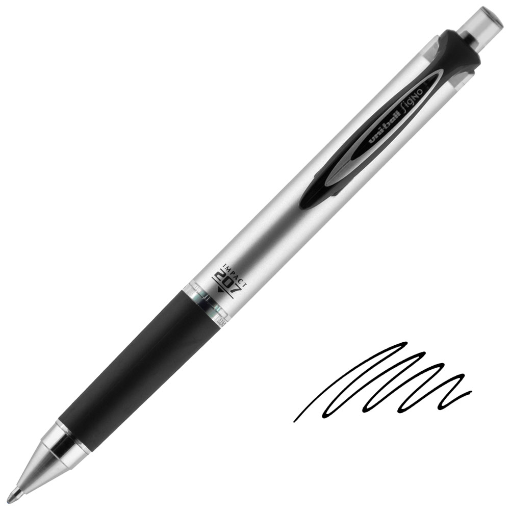 Uniball 207 IMPACT RT Gel Pen 1.0mm Black