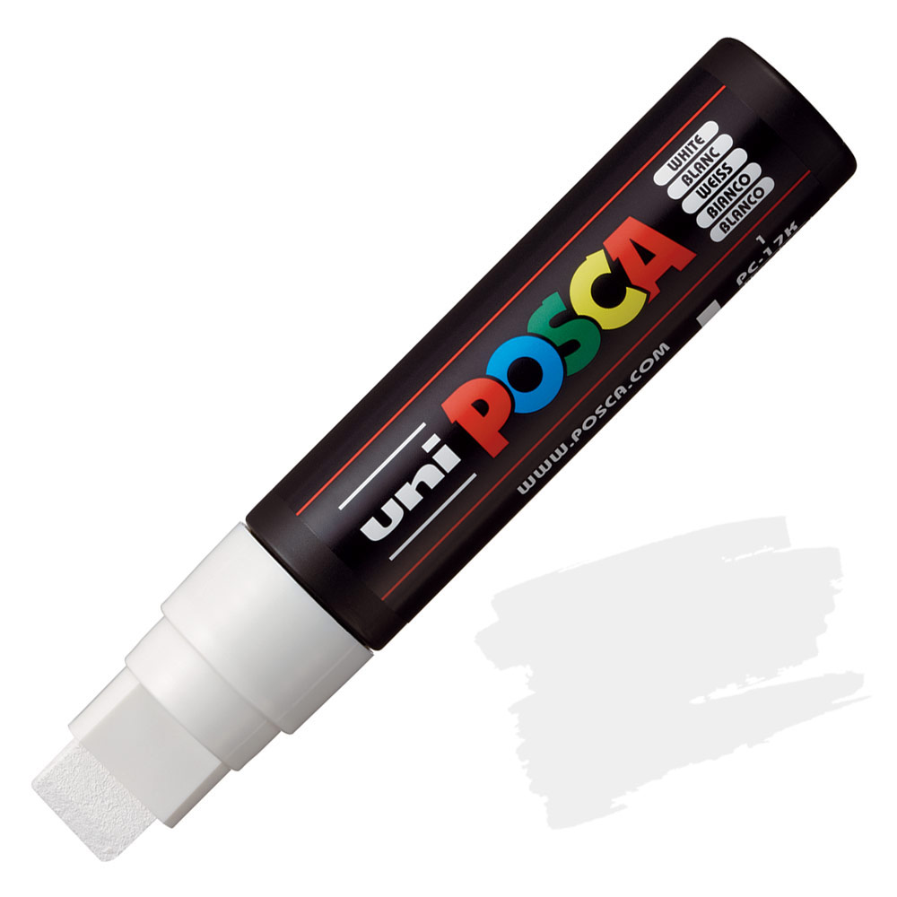 Uni POSCA PC-17K Acrylic Paint Marker Extra Broad 15mm White