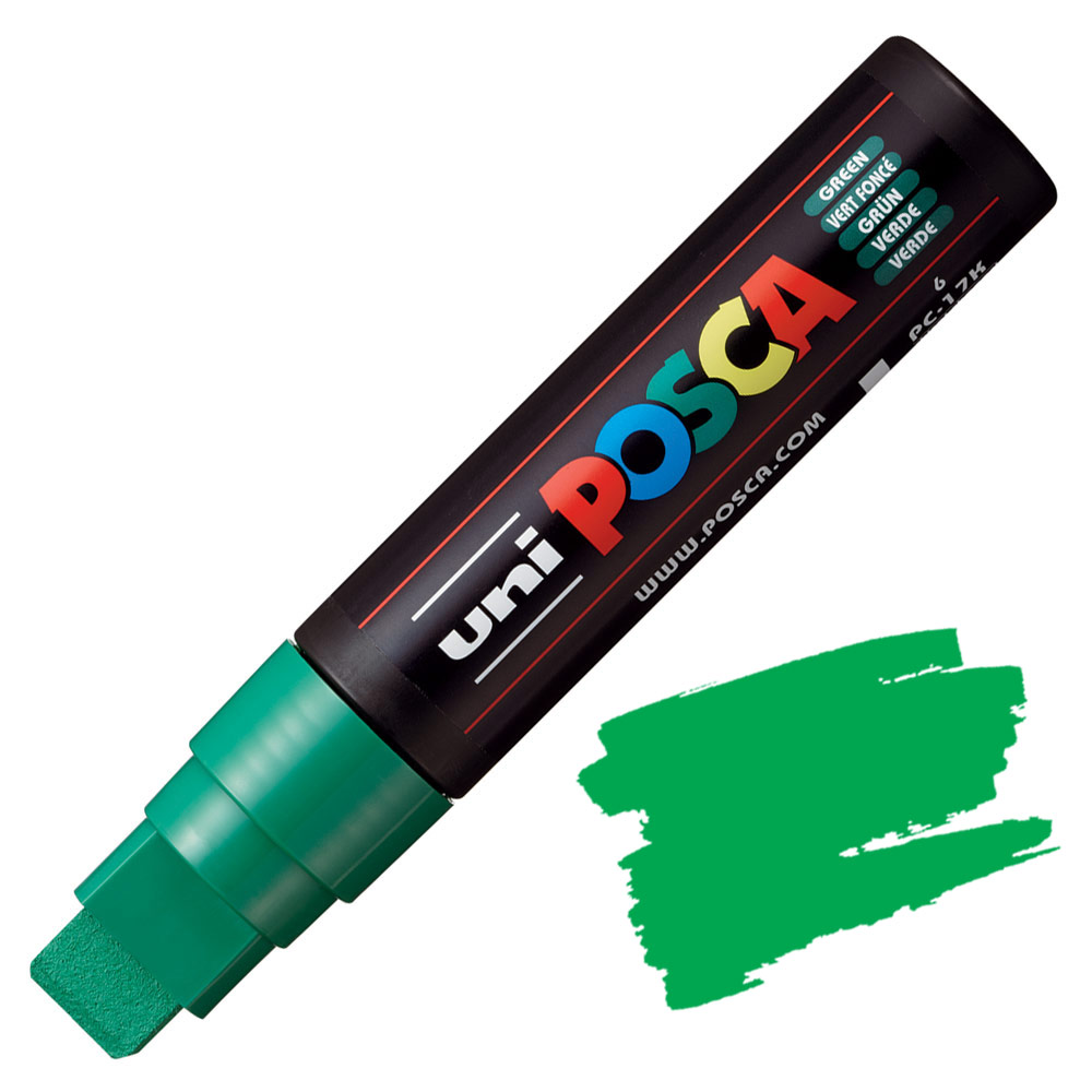 Uni POSCA PC-17K Acrylic Paint Marker Extra Broad 15mm Green