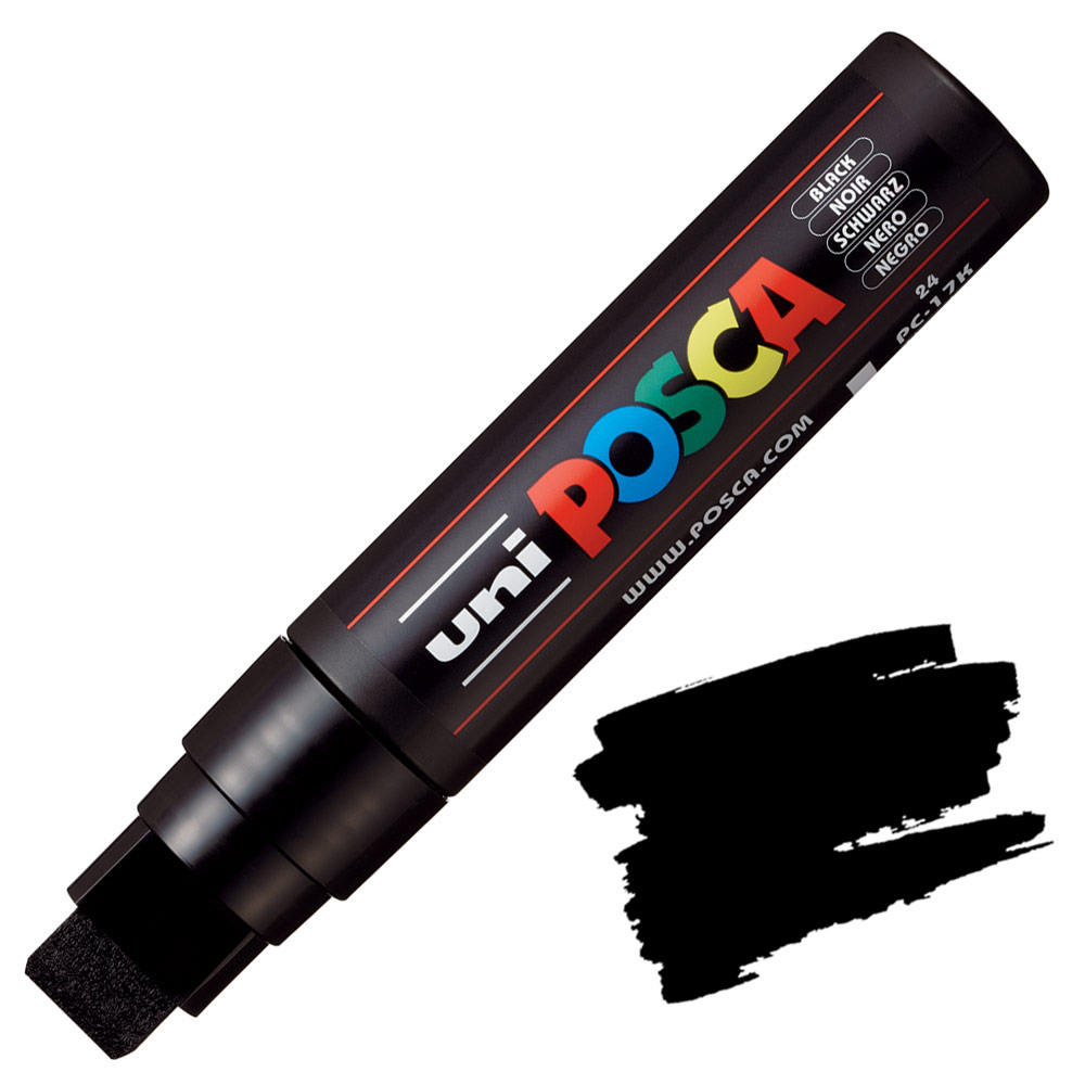Uni POSCA PC-17K Acrylic Paint Marker Extra Broad 15mm Black