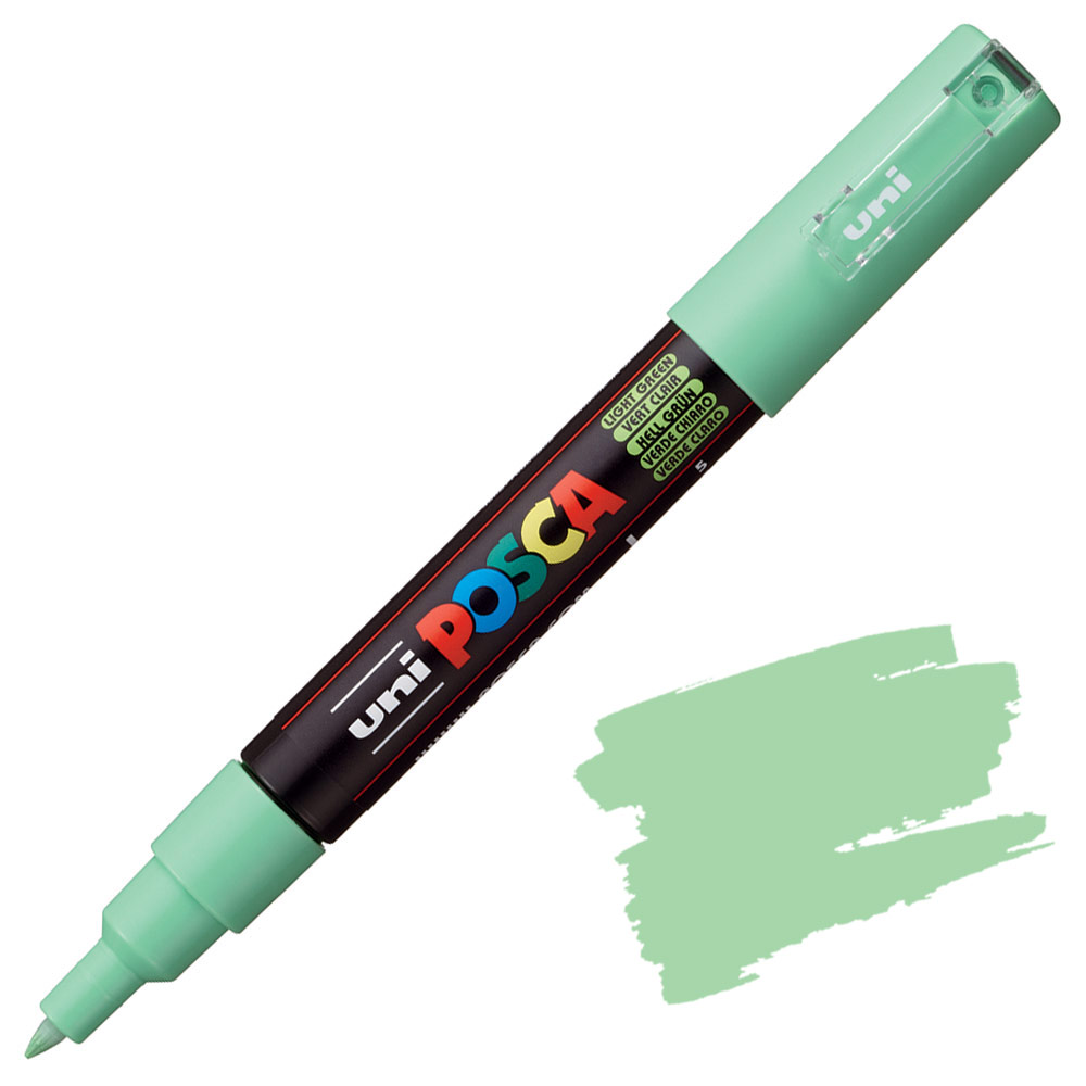 Uni POSCA PC-1M Acrylic Paint Marker Extra Fine 0.7mm Light Green