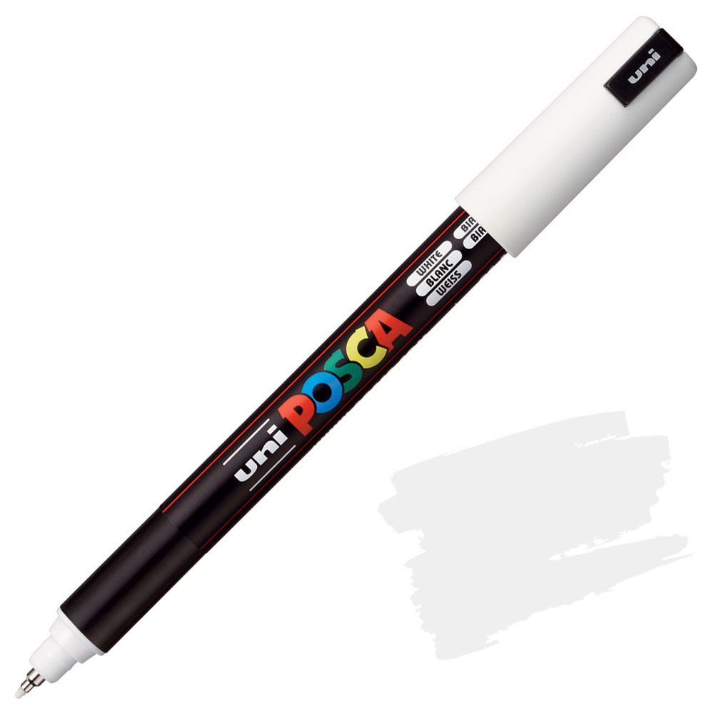 Uni POSCA PC-1MR Metal Tip Acrylic Paint Marker 0.7mm White