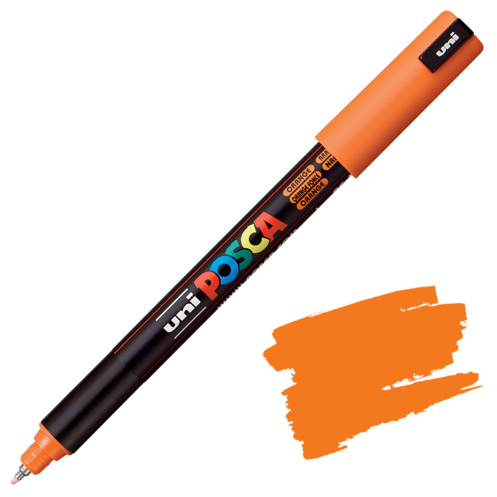 Uni POSCA PC-1MR Metal Tip Acrylic Paint Marker 0.7mm Orange