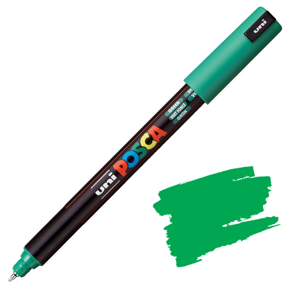 Uni POSCA PC-1MR Metal Tip Acrylic Paint Marker 0.7mm Green