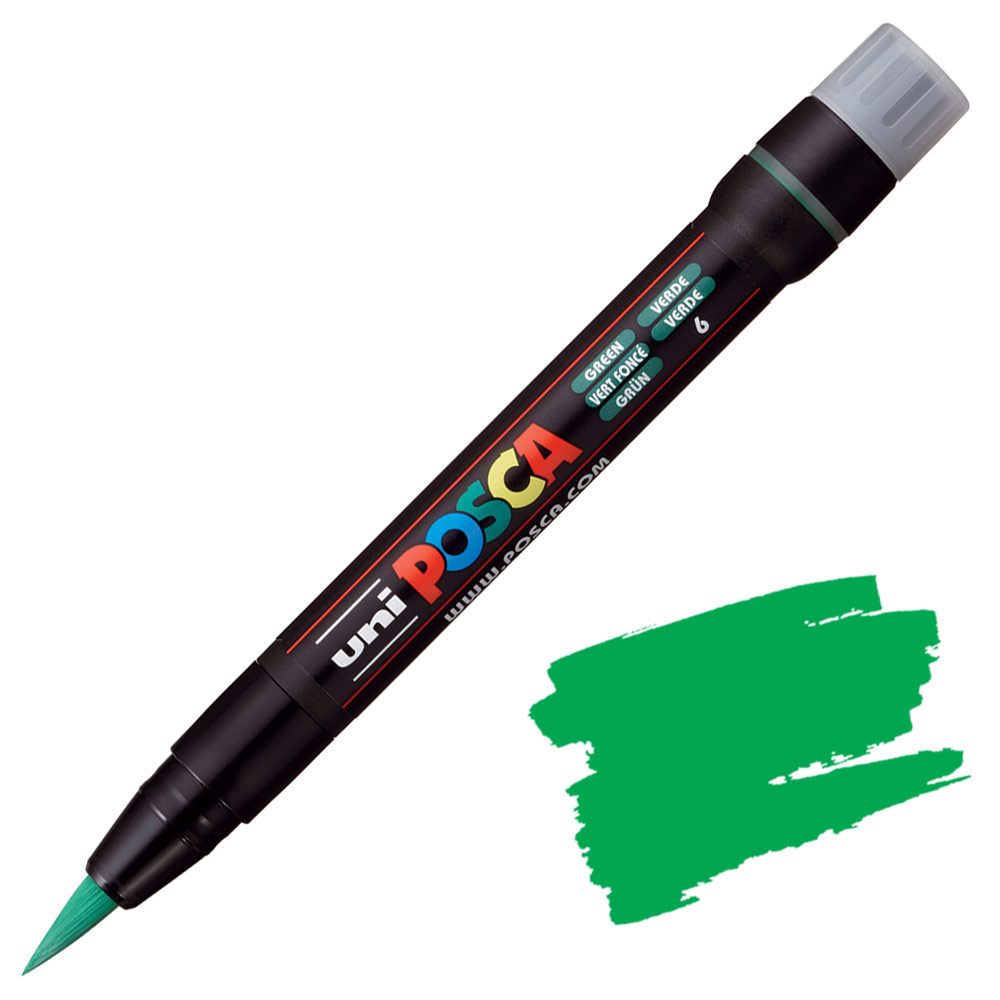 Uni POSCA PCF-350 Acrylic Paint Marker Brush Green
