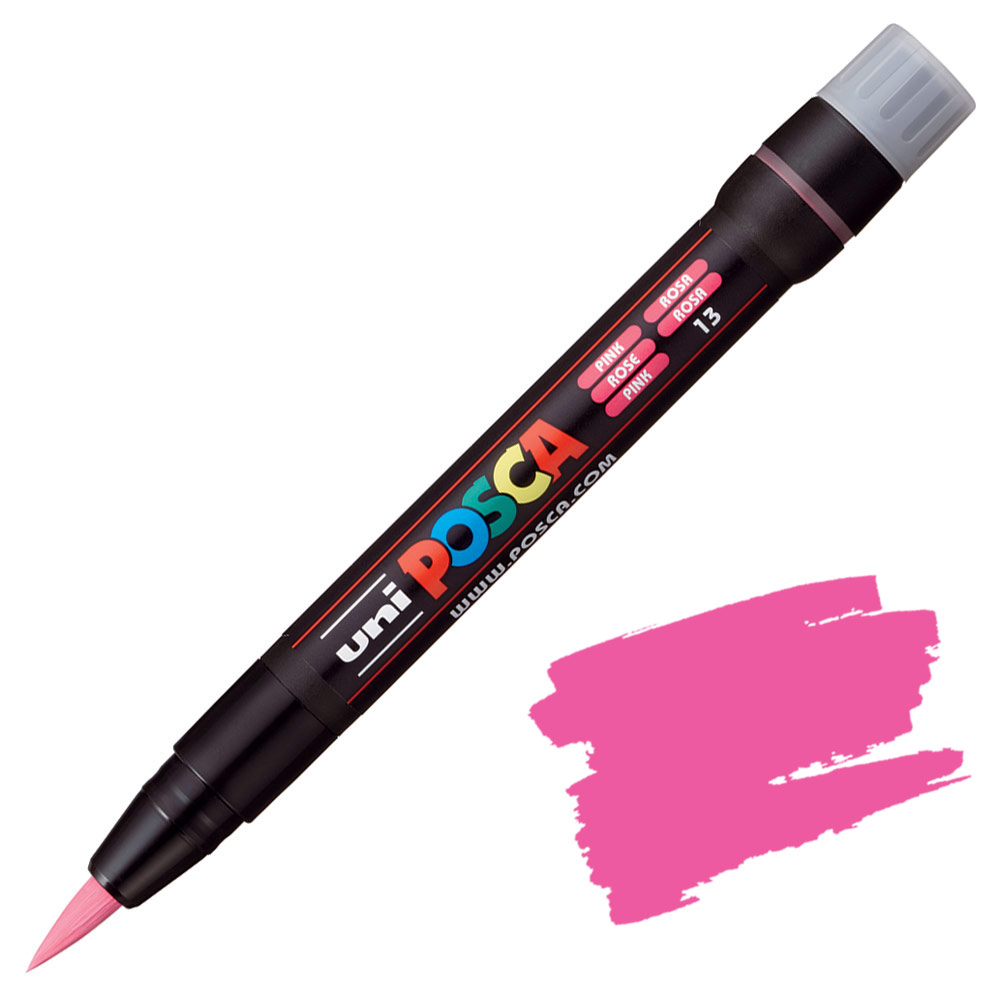 Uni POSCA PCF-350 Acrylic Paint Marker Brush Pink