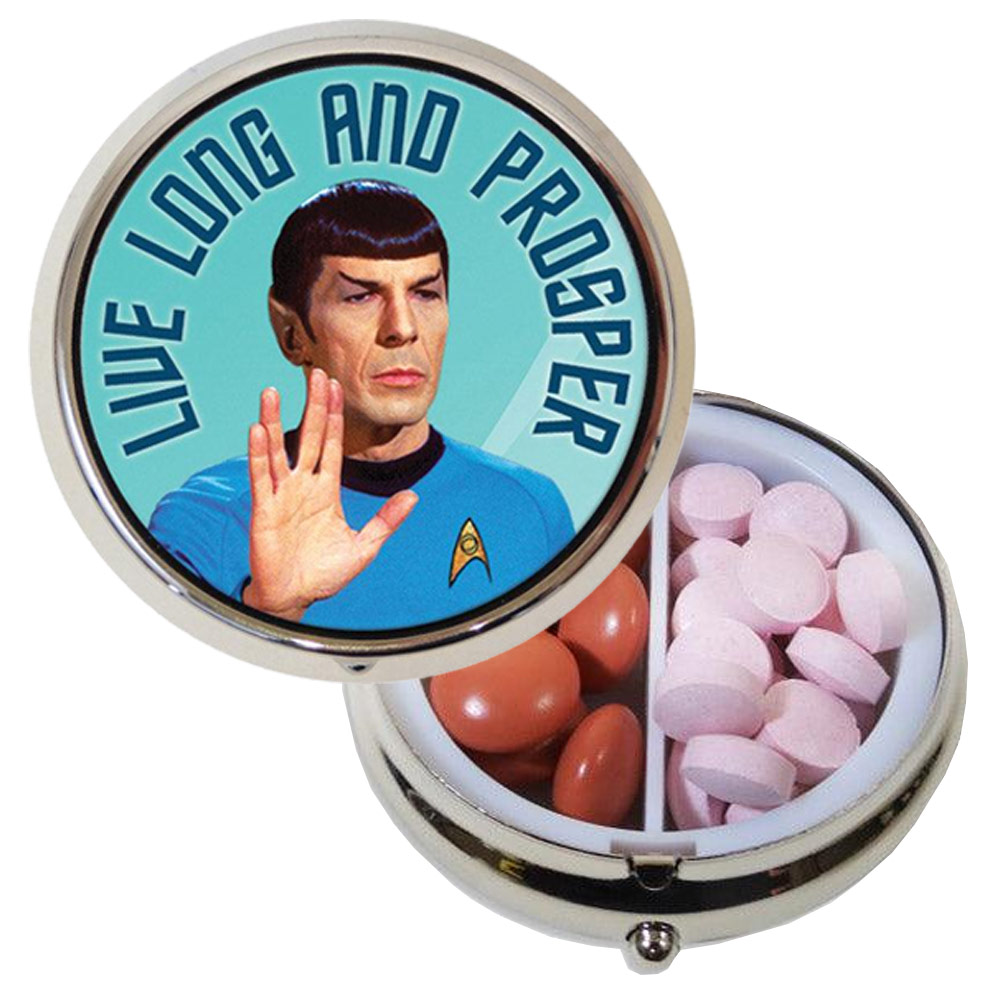 Unemployed Philosophers Guild Pill Box Mr. Spock