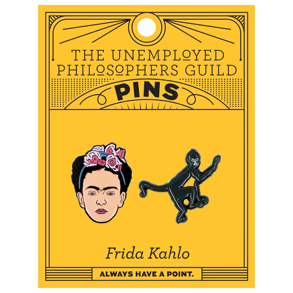 Unemployed Philosophers Guild Enamel Pins Frida & Monkey