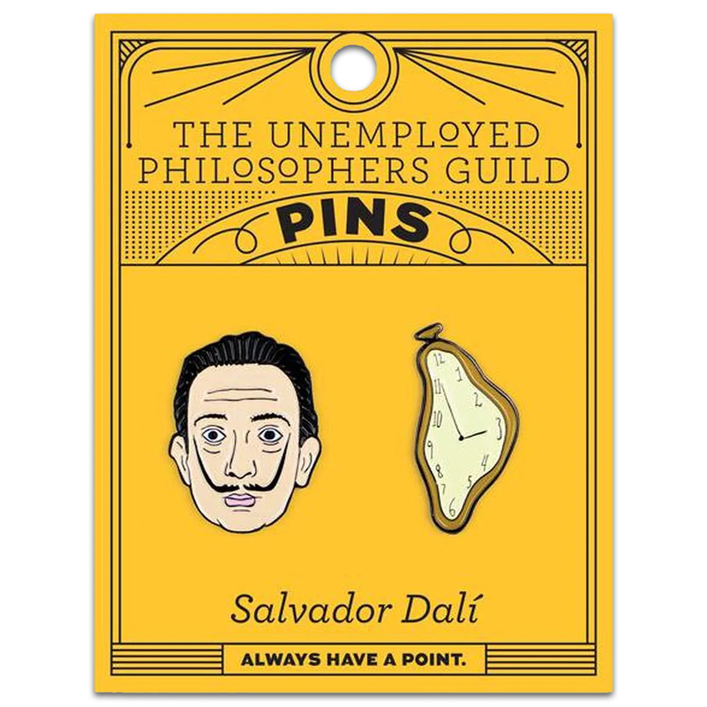 Unemployed Philosophers Guild Enamel Pins Dali & Watch
