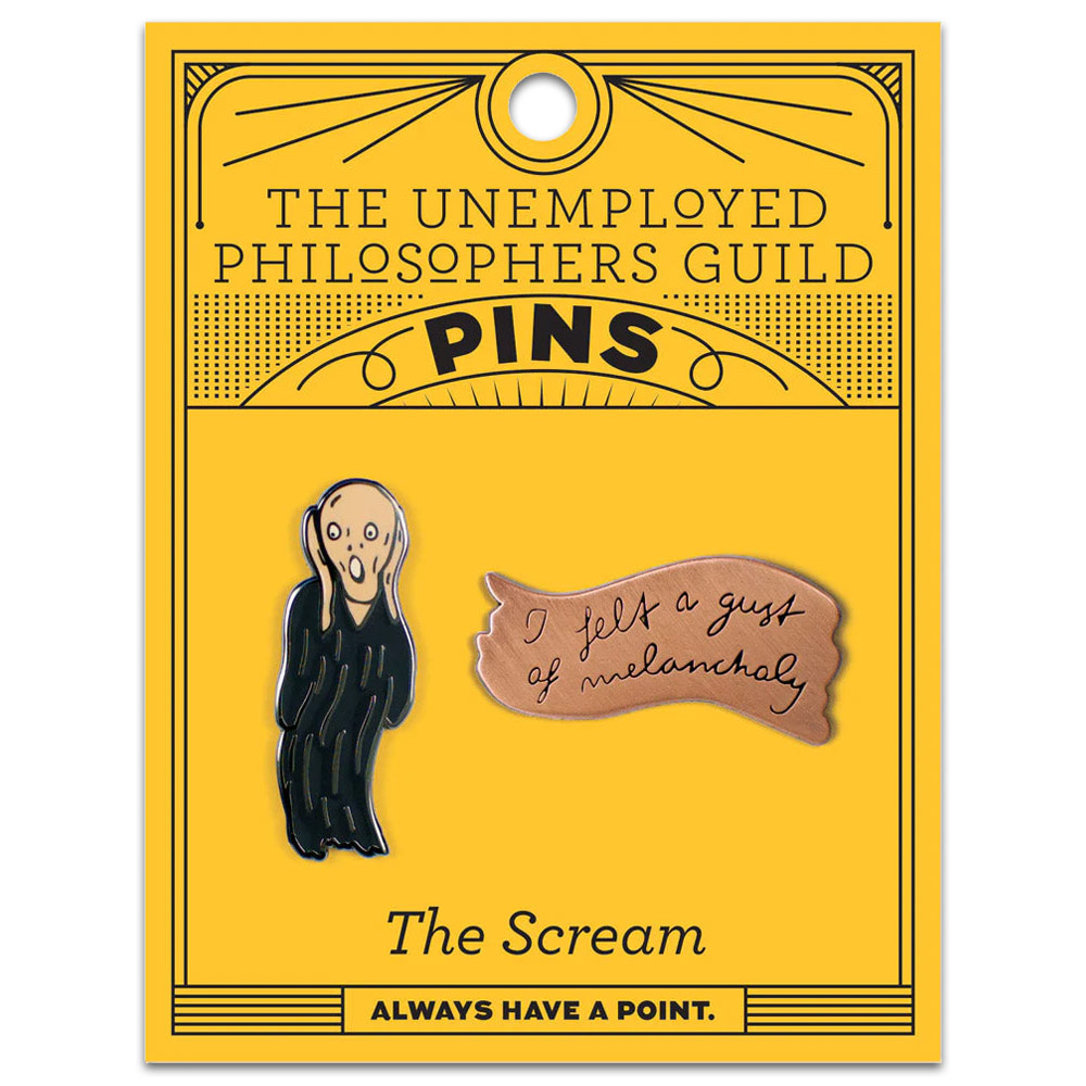 Unemployed Philosophers Guild Enamel Pins The Scream & Melancholy