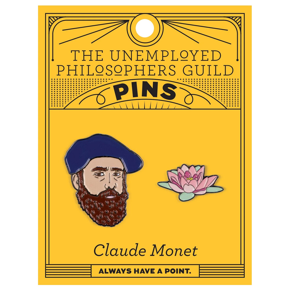 Unemployed Philosophers Guild Enamel Pins Monet & Lily