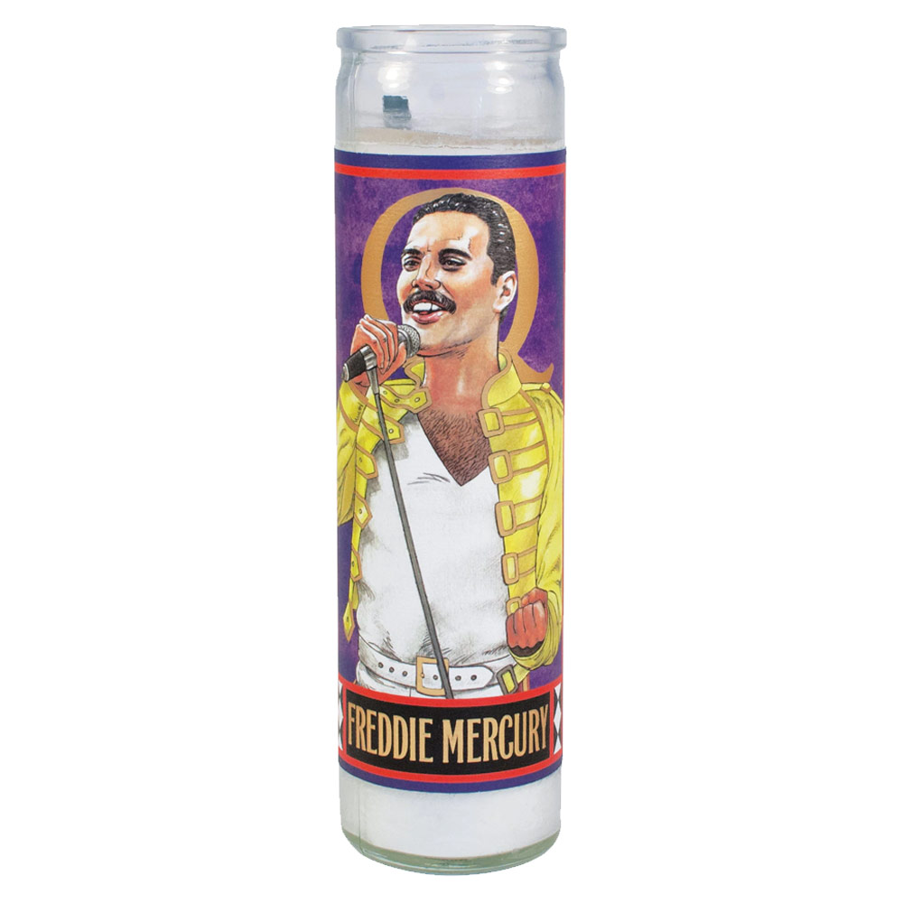 Unemployed Philosophers Guild Secular Saint Candle Freddie Mercury