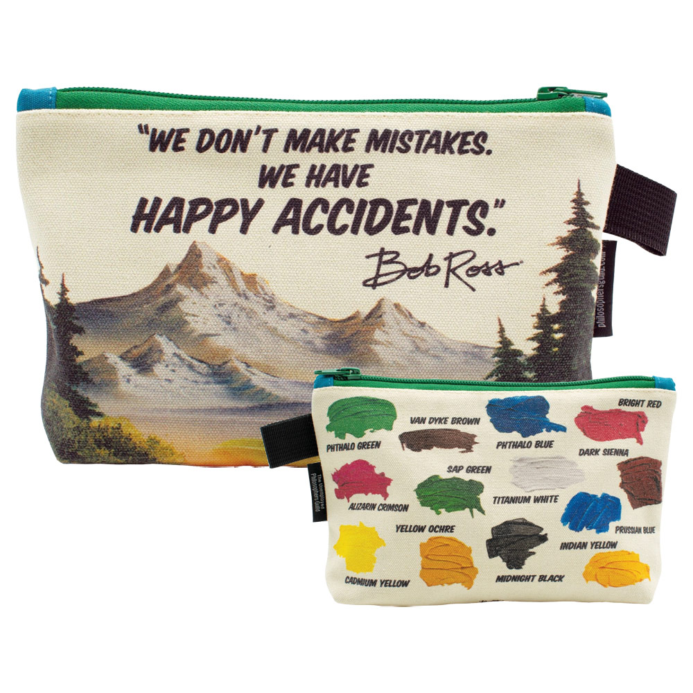 Unemployed Philosophers Guild Zipper Bag Bob Ross