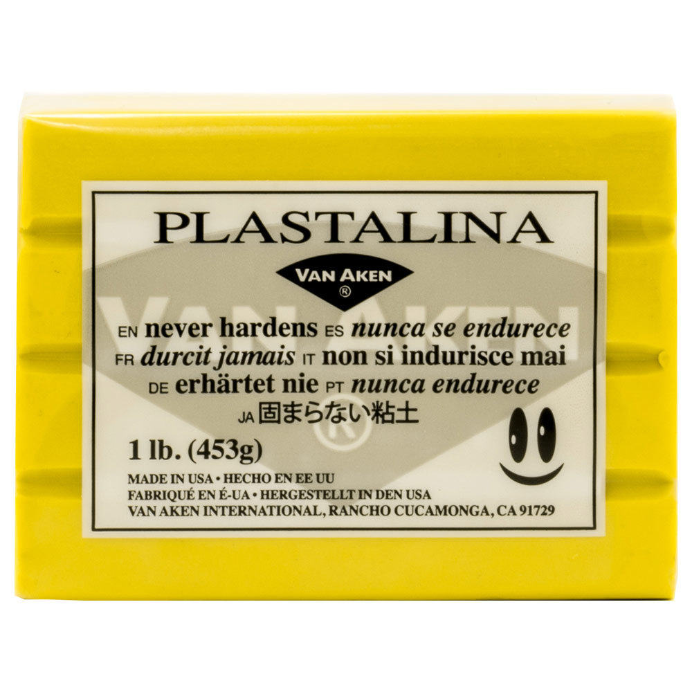 Van Aken Plastalina Non-Hardening Modeling Clay 1lb Yellow