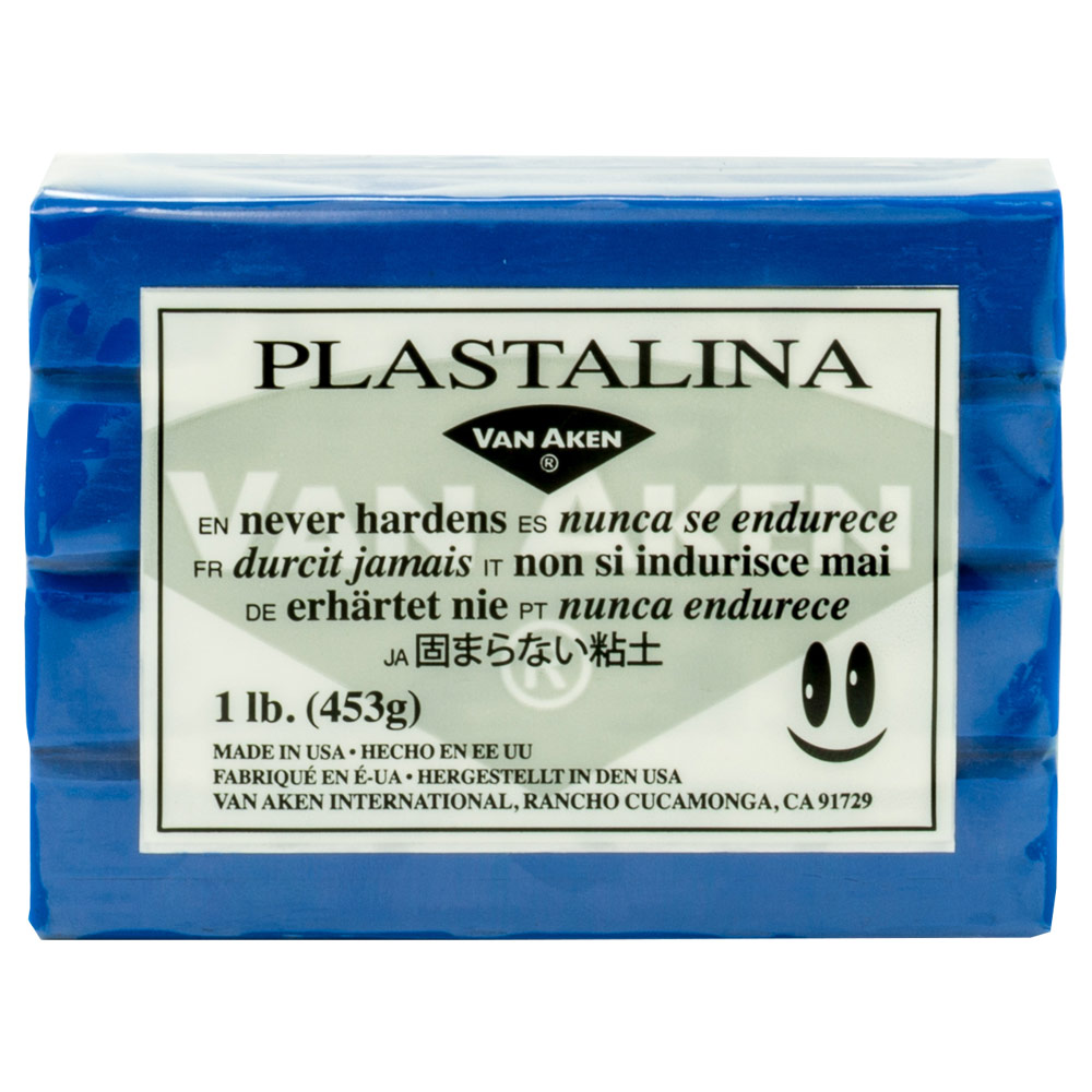 Van Aken Plastalina Non-Hardening Modeling Clay 1lb Blue