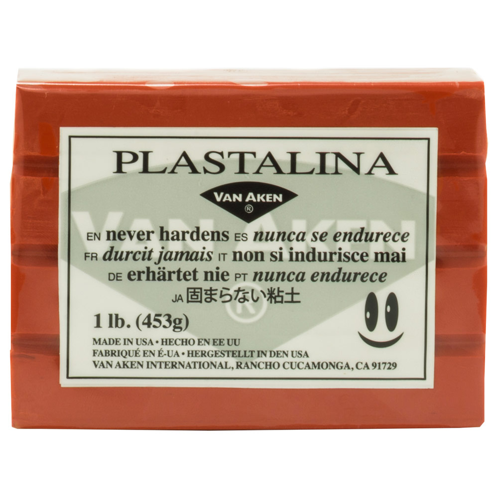Van Aken Plastalina NonHardening Modeling Clay 1lb Terracotta