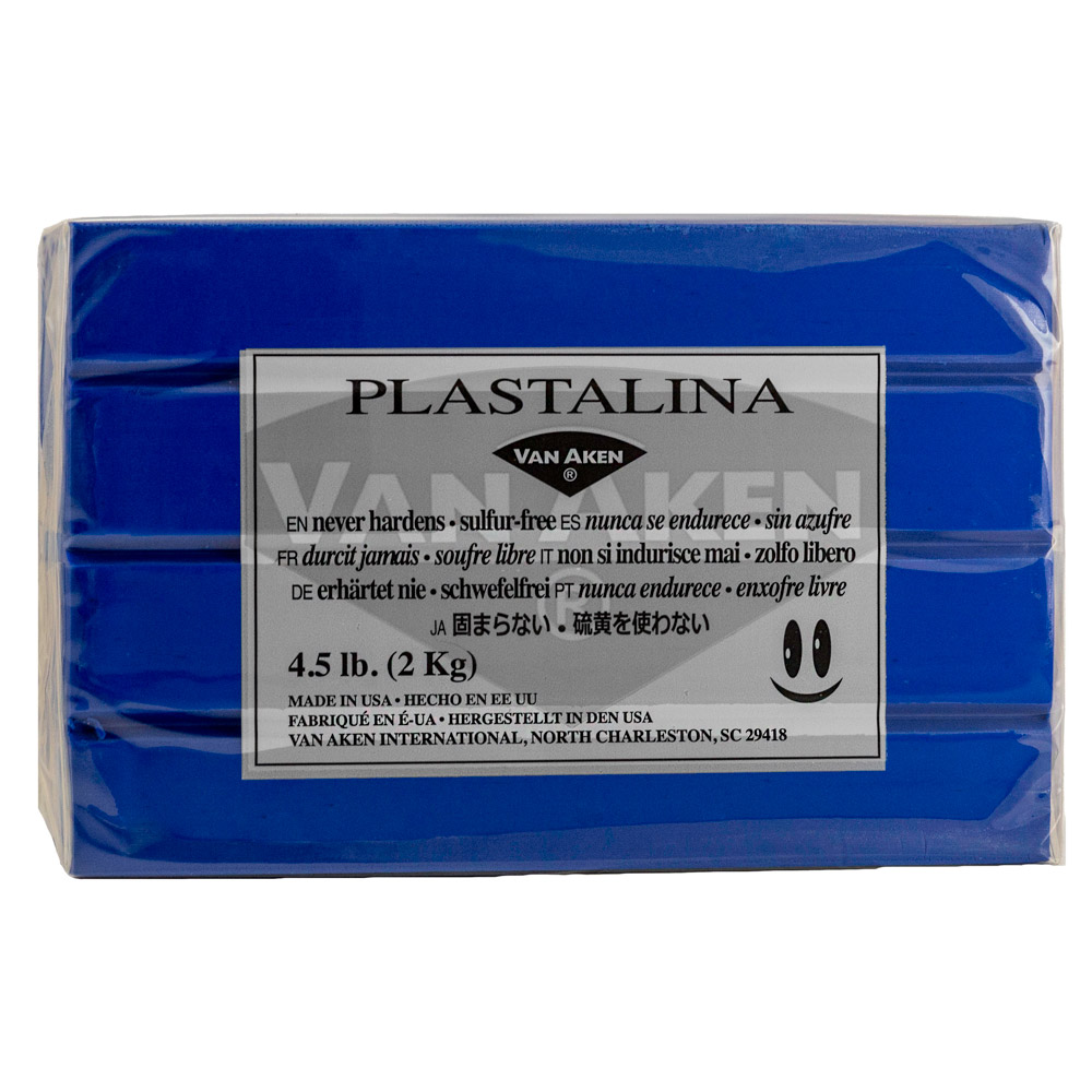 Van Aken Plastalina Non-Hardening Modeling Clay 4.5lb Ultramarine Blue