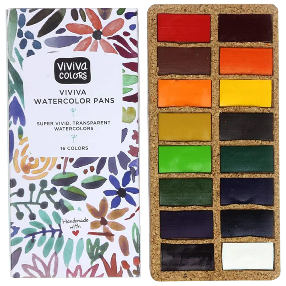 Viviva Watercolor Pans 16 Set Original