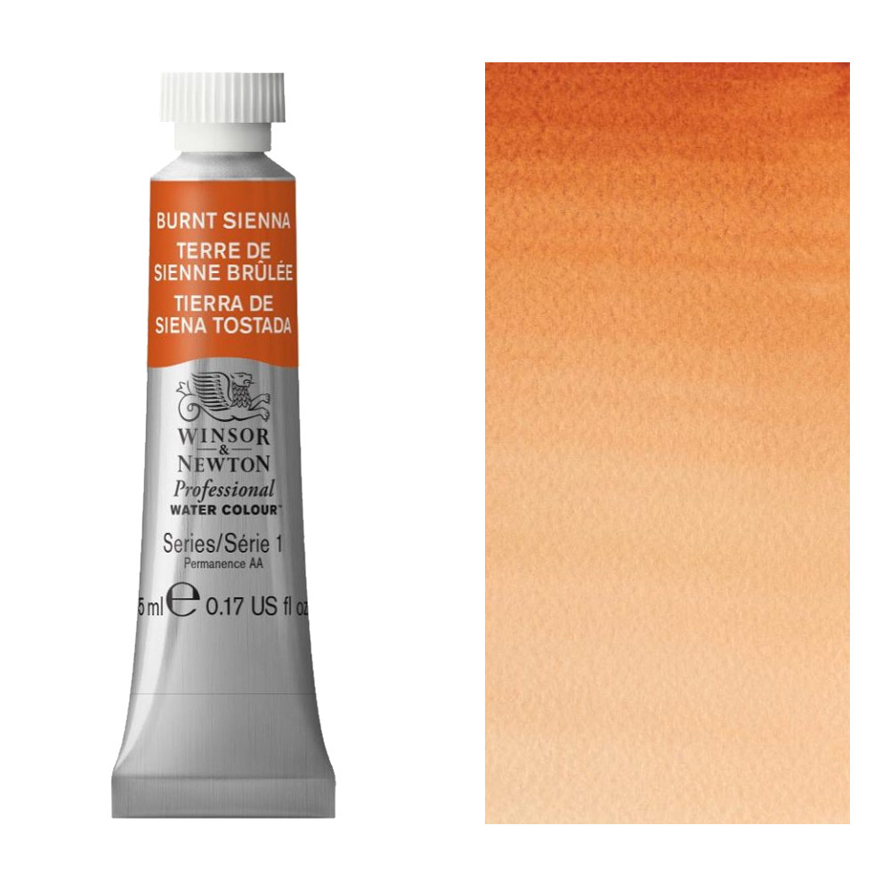 Winsor & Newton Professional Watercolour 5ml Burnt Sienna