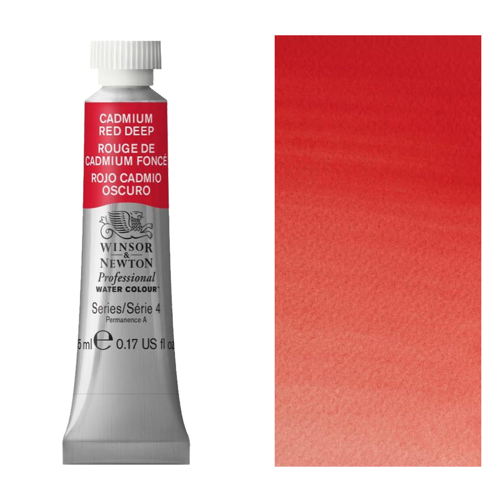 Winsor & Newton Professional Watercolour 5ml Cadmium Red Deep