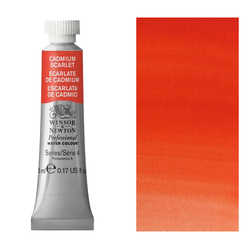 Winsor & Newton Professional Watercolour 5ml Cadmium Scarlet