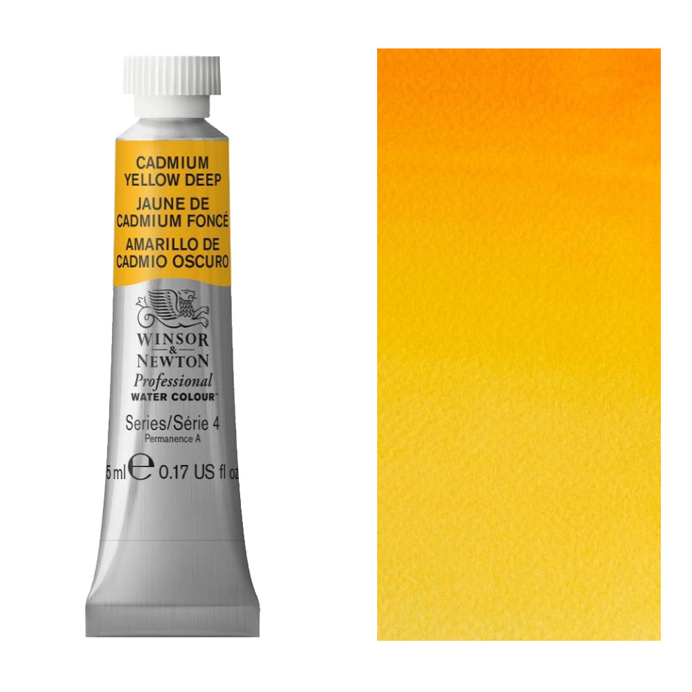 Winsor & Newton Professional Watercolour 5ml Cadmium Yellow Deep