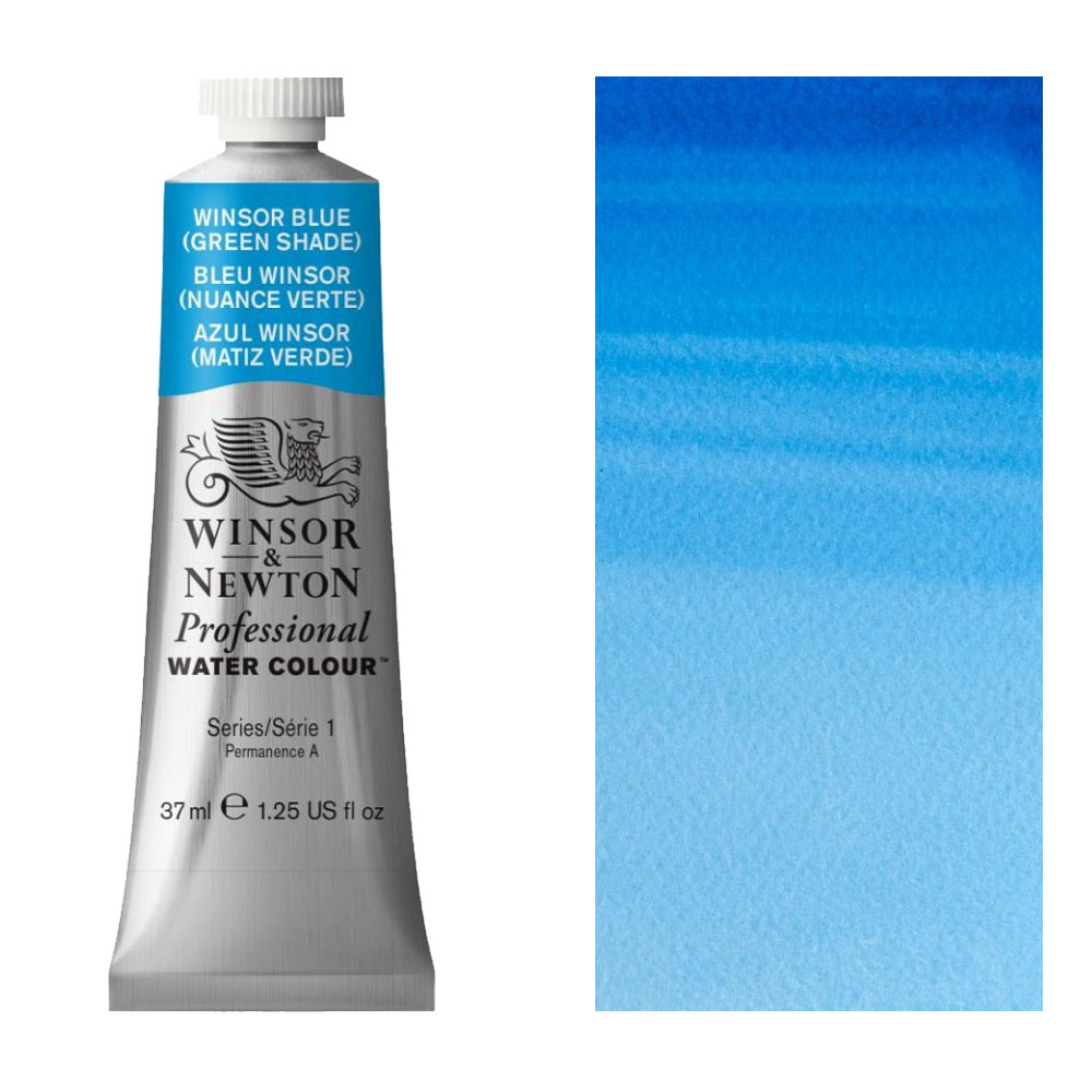 Winsor & Newton Professional Watercolour 37ml Winsor Blue (Green Shade)