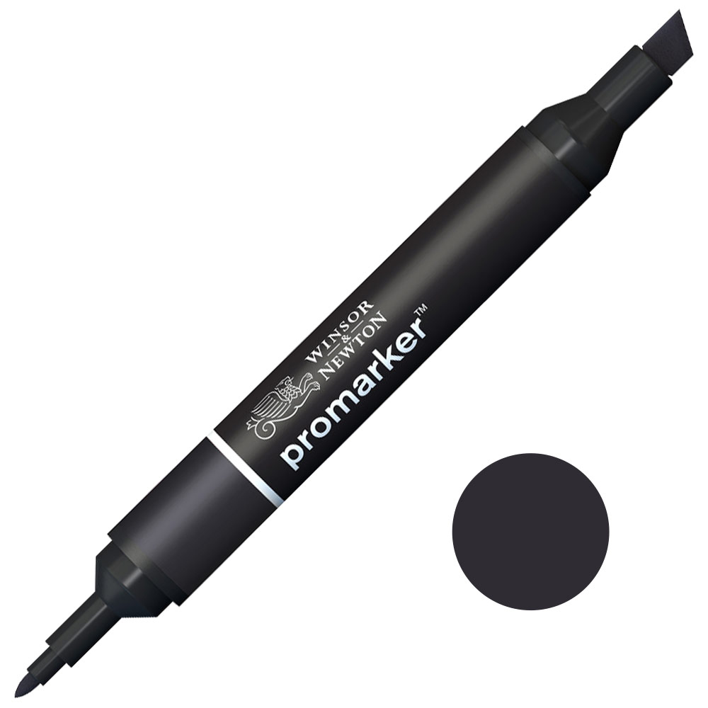 Winsor & Newton Promarker Twin Tip Alcohol Marker Black