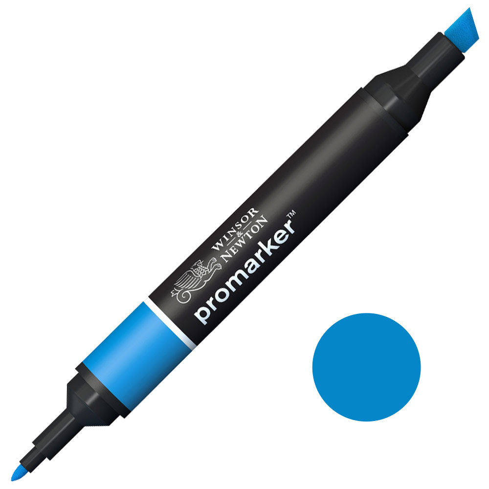 Winsor & Newton Promarker Twin Tip Alcohol Marker Azure