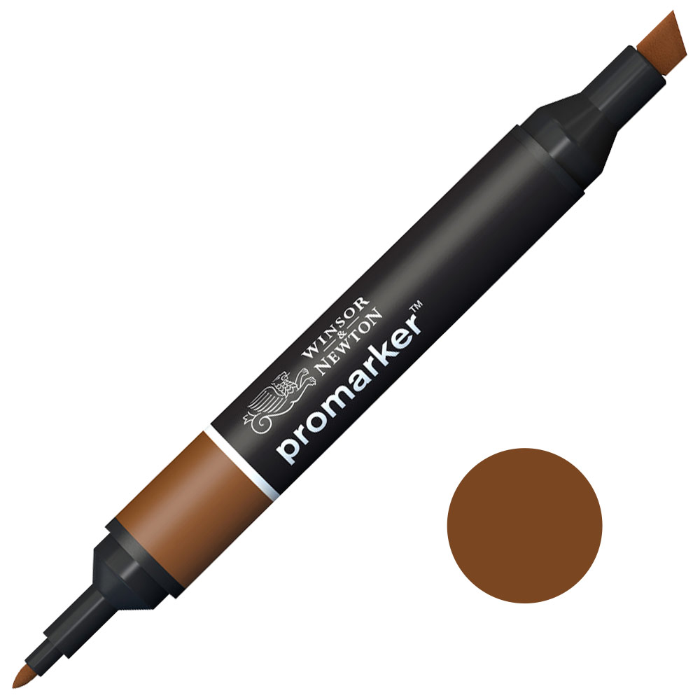 Winsor & Newton Promarker Twin Tip Alcohol Marker Burnt Sienna