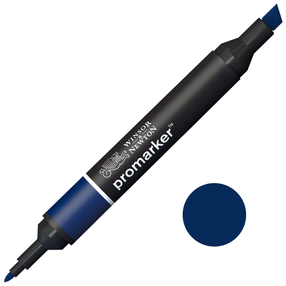 Winsor & Newton Promarker Twin Tip Alcohol Marker Indigo Blue