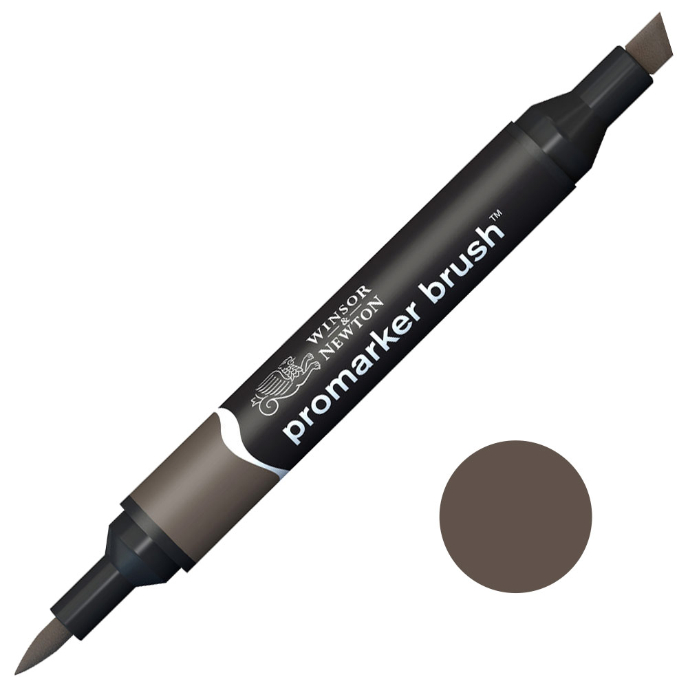 Winsor & Newton Promarker Brush Twin Tip Alcohol Marker Warm Grey 5