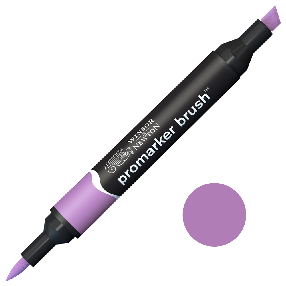 Winsor & Newton Promarker Brush Twin Tip Alcohol Marker Amethyst