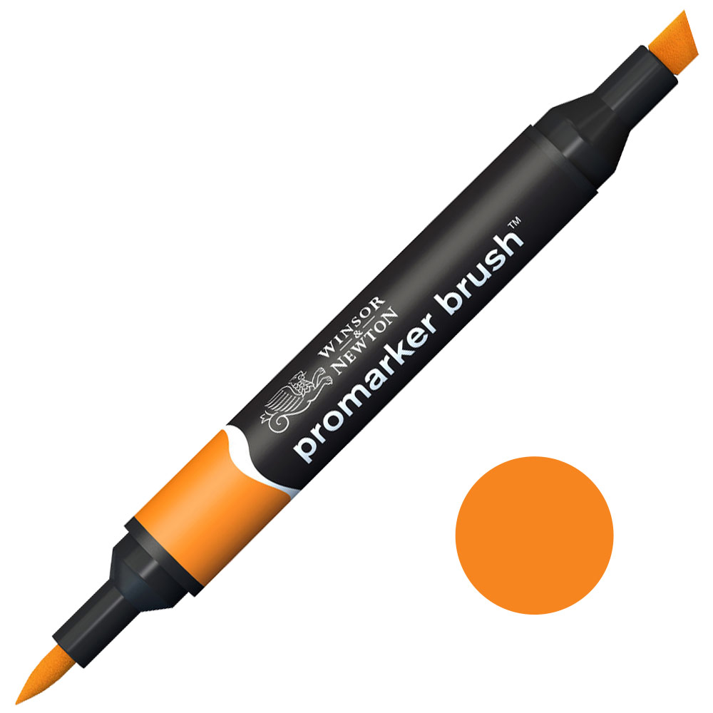 Winsor & Newton Promarker Brush Twin Tip Alcohol Marker Pumpkin