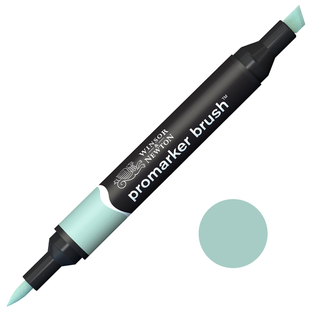 Winsor & Newton Promarker Brush Twin Tip Alcohol Marker Pebble Blue
