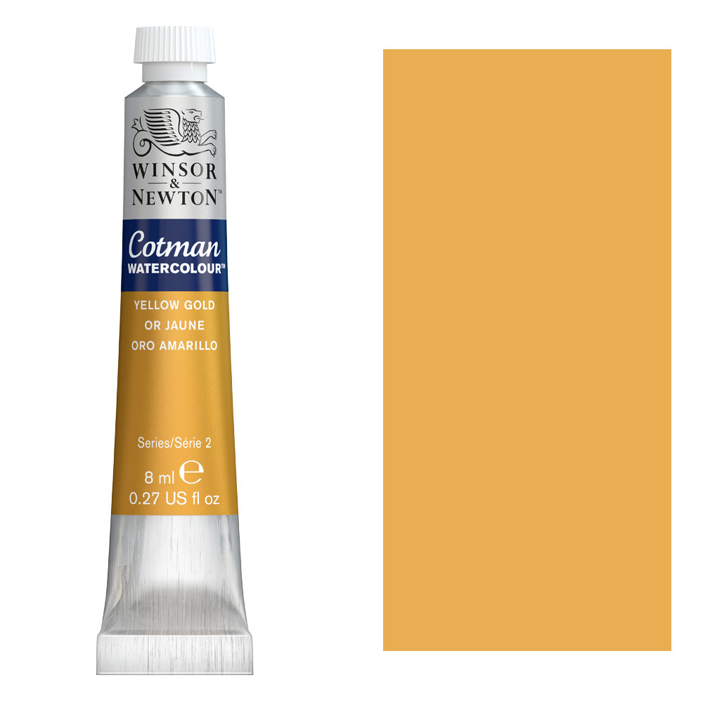 Winsor & Newton Cotman Watercolour 8ml Yellow Gold