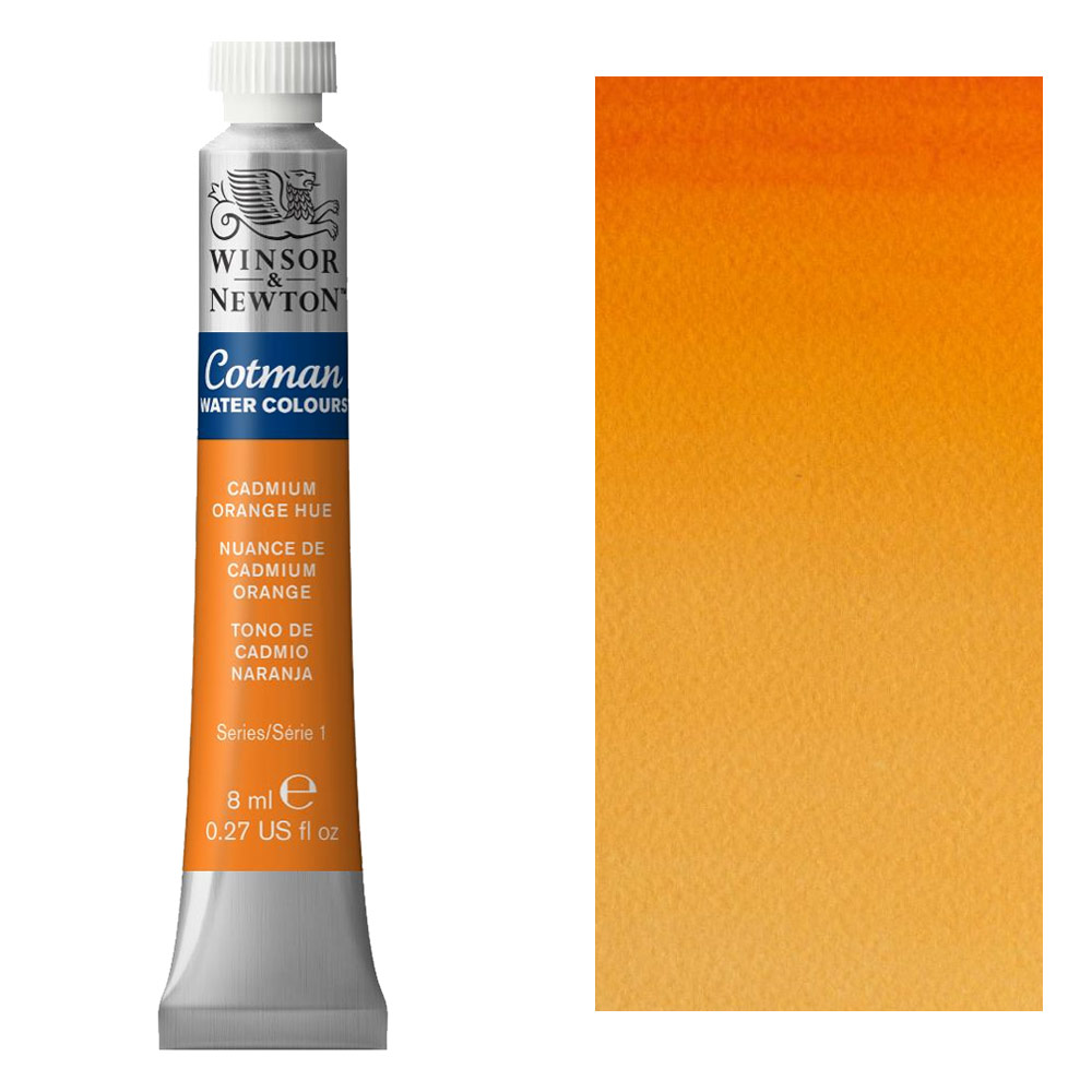 Winsor & Newton Cotman Watercolour 8ml Cadmium Orange Hue