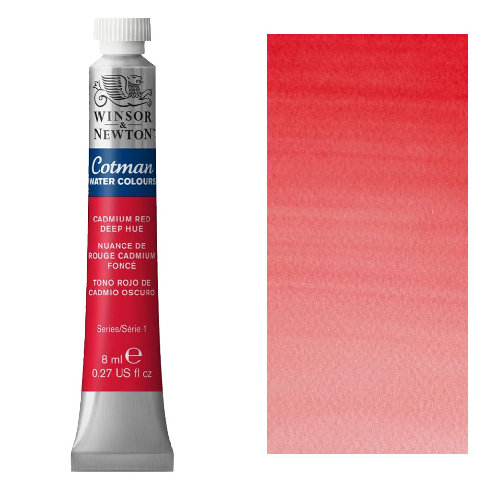 Winsor & Newton Cotman Watercolour 8ml Cadmium Red Hue